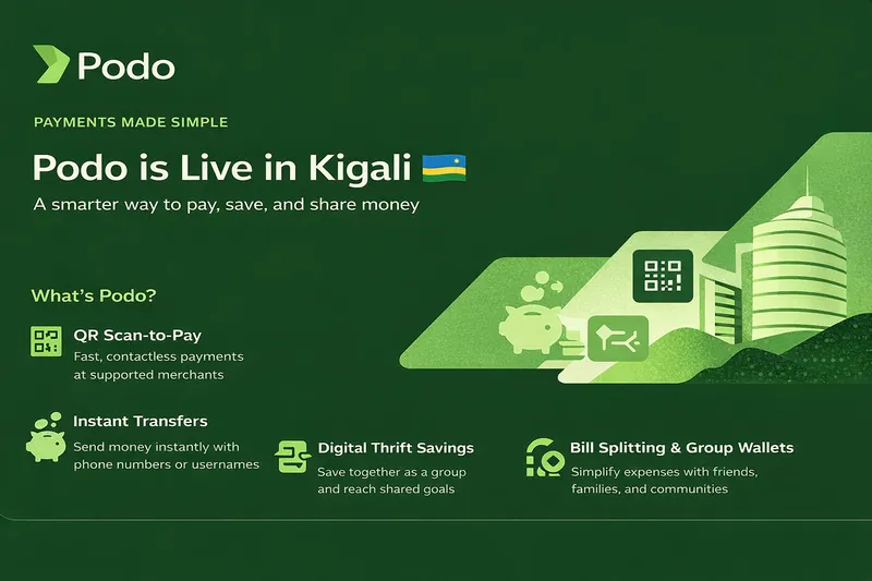 Podo is live in Kigali